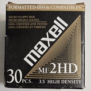 Maxell 3.5" High Density Floppy Disks - 30 pcs.